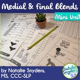 Medial and Final Consonant Blends Mini Unit for SLPs