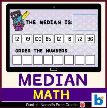 Preview of Median MATH Boom ™ Cards