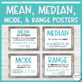 Mean, Median, Mode, and Range Posters