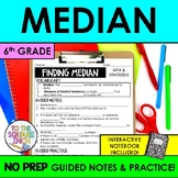 Median Notes & Practice | Finding Median Guided Notes