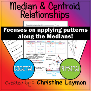 Preview of Triangle Centers | Median and Centroid Relationships