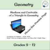 Medians and Centroid of a Triangle Lesson in Geometry