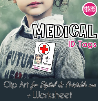 Preview of Medical Badges | Doctors | Nurse | Medical Field Badges + Clip Art