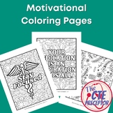 Motivational Coloring Pages for Healthcare Students