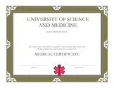 Medical Interns: Medical Certificate