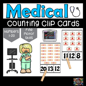 Preview of Medical Count and Clip Number Cards