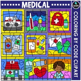 Medical - Coloring By Code Clip Art Set {Educlips Clipart}