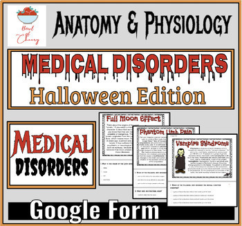 Preview of Medical Disorders Halloween Edition: GOOGLE FORM