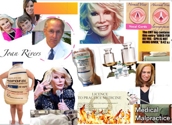 Preview of FREE Mini Poster Joan Rivers Medical Malpractice Law Case