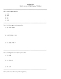 Medical Math - Lesson 16 - Basic Math Review