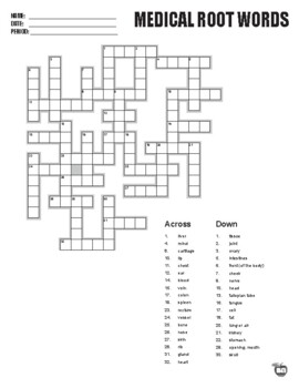 Week 6 Root words crosswords - WordMint