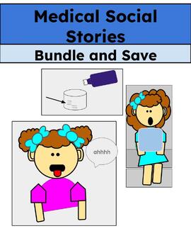 Preview of Medical Social Stories Bundle (Girl 1)