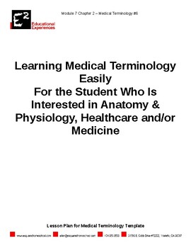Preview of Medical Terminology 101 for Healthcare Science and Anatomy & Physiology