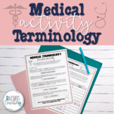 Medical Terminology Activity