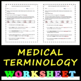 Medical Terminology Bundle!  Includes a master list of med