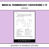 Medical Terminology Crossword #17: CPR/AED