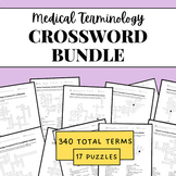 Medical Terminology Crossword BUNDLE (All 17 Puzzles!)