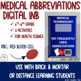 Medical Terminology Abbreviations Digital Interactive Notebook