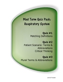 Medical Terminology Quiz Pack: Respiratory System