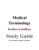 Medical Terminology Study Guide - Prefixes & Suffixes