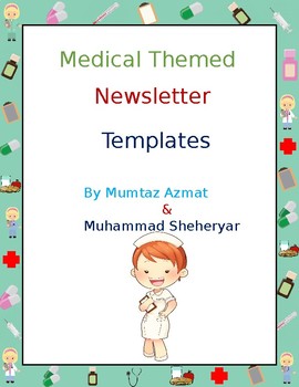 Preview of Medical Themed Newsletter Templates (Editable)