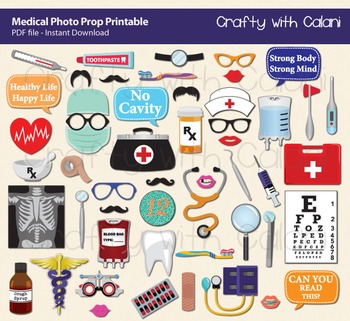 Preview of Medical Themed Photo Booth Prop, Medical Practitioner Photo Booth Prop