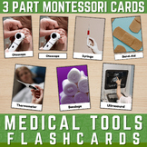 Medical Tools 3-Part Cards | Medical tools Flashcards with