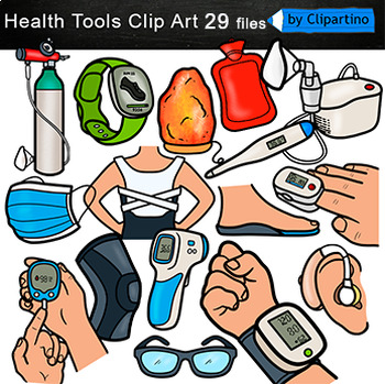 Preview of Medical tools Clip Art commercial use / Healthcare at home/ Science clipart