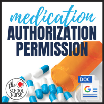 Preview of Medication Authorization / Permission Sample