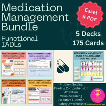 Preview of Medication Management Bundle - Prescriptions - Safety - Adult Speech Therapy