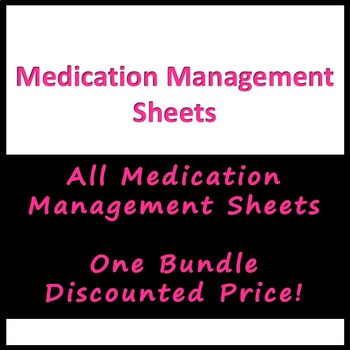 Preview of Medication Management Sheet Bundle!