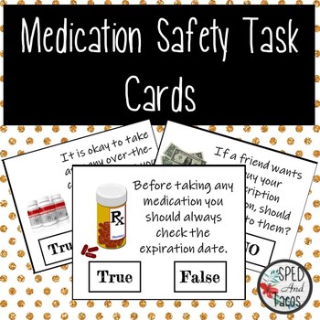 Preview of Medication Safety Task Cards  