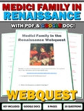 Medici Family in the Renaissance - Webquest with Key (Goog