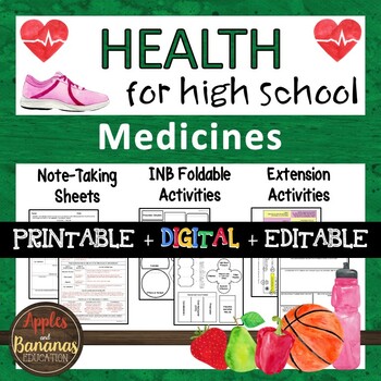 Preview of Medicines - Interactive Note-Taking Materials