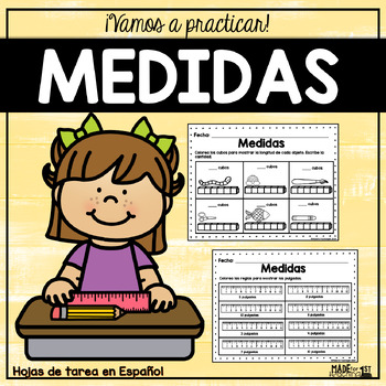 Preview of Medidas | Spanish Worksheets