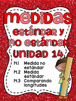 Preview of Medidas estándar y no estándar Spanish Standard and Nonstandard Measurement