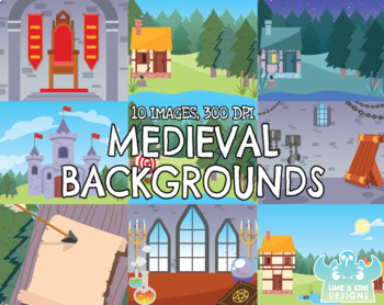 Preview of Medieval Backgrounds Clipart (Lime and Kiwi Designs)