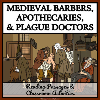Preview of MEDIEVAL BARBERS AND APOTHECARIES - Reading Passages & Enrichment Activities