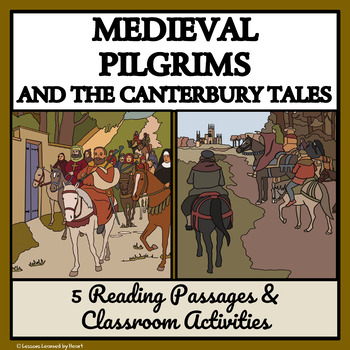 Preview of MEDIEVAL PILGRIMS & THE CANTERBURY TALES - Reading Passages & Activities