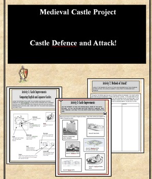 Preview of Medieval Castle Defence and Attack Activity Book