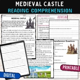 Medieval Castles Reading Comprehension Passage Quiz,Digita