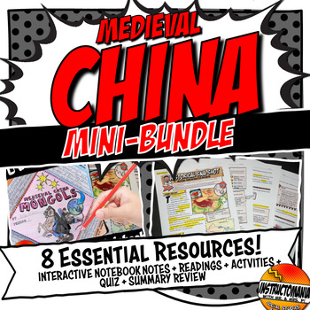 Preview of Medieval China Resources Bundle: Interactive Notebook Bundle Independent Work 