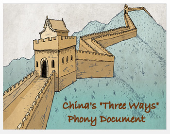 Preview of Medieval China's "Three Ways" - Phony Document  (Distance Learning)