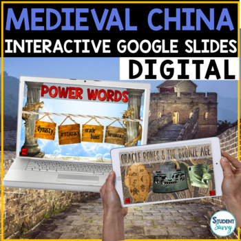 Preview of Medieval China Google Classroom Distance Learning | China Google Slides