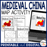 Medieval China Map Activity | Google Classroom | Printable