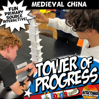 Preview of Medieval China Tower of Progress Primary Source Reading Passage Activity
