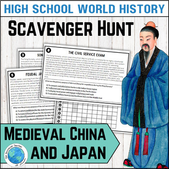 Preview of Medieval China and Japan Scavenger Hunt Activity High School World History 
