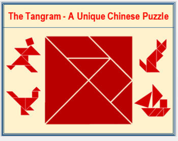 Preview of Medieval Chinese Tangram Puzzle  (Distance Learning Compatible)