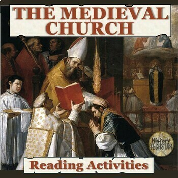 Preview of Medieval Church Reading Activities