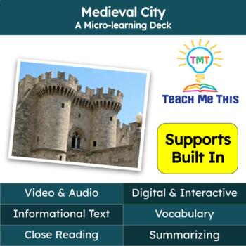 Preview of Medieval City Informational Text Reading Passage and Activities